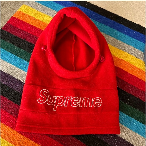 Supreme Balaclava Polartec Red Fleece Hat - Picture 1 of 10